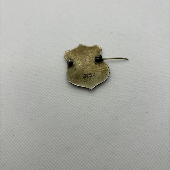 Siam Niello, Black Enamel Brooch, made in Siam, Mid Century, Vintage - Picture 4 of 6